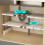 Étagère de rangement extensible pour évier – PP et acier inoxydable, 5