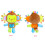 Jouet sensoriel en peluche douce avec hochet – 35 cm 4
