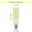 EASTIN12 ampoules LED E12 10W jaune chaud 110-220V 2