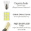 EASTIN12 ampoules LED E12 10W jaune chaud 110-220V 4