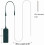 Limegrønn EL-ledning 5m – Batteridrevet, 4 moduser, 4