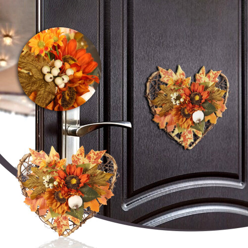 Maple Leaf Door Wreath Seasonal Decor 1 pcs 1