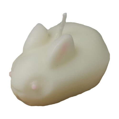 Bunny Soy Wax Scented Candle White Aromatherapy Easter 1