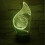 3D saksofon nattlys USB LED-lampe 16 farger 1