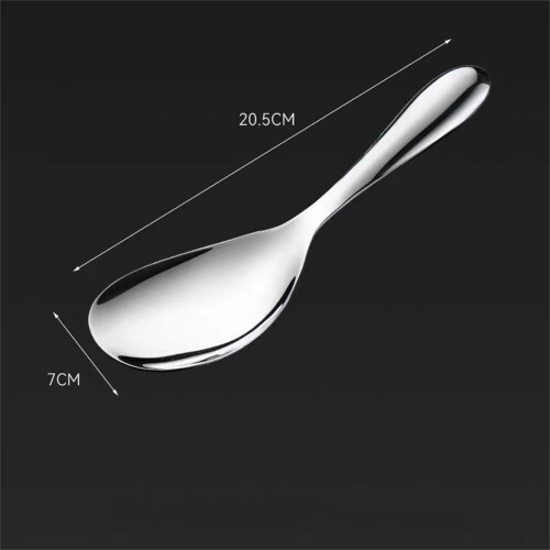 Cuillère à riz en acier inoxydable, taille standard, antiadhésive 2