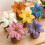 Crochet Lilies Potted Plant Ornament Artificial Knitted-Blue 5