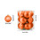 12-Pack Shatterproof Plastic Christmas Ball Ornaments Orange 2