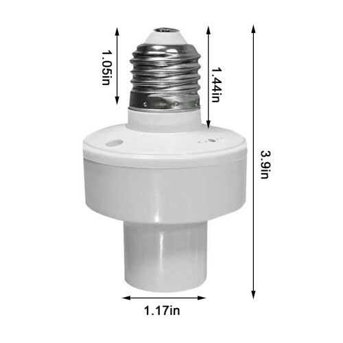 Douille E27 avec télécommande pour ampoules LED  50 W blanche 2