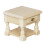 Mini Wooden Bedside Table for Dollhouse – Beige 1