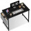 Bureau d'ordinateur EDX44 pouces, structure métallique noire 1