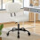 White Height-Adjustable Low-Back Office Chair 1