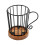 K-Cup-Halter mit Holzsockel und Griff 1