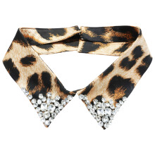 Elegant Leopard Design Faux Collar Practical Polyester-TA