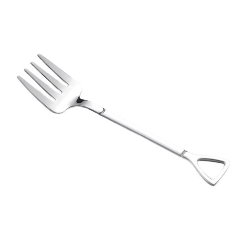 Serveringsgaffel i rustfritt stål, 12 cm
