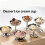 Stainless Steel Snacks Bowl Tall Footed Ice Cream Cup Dish-1 6
