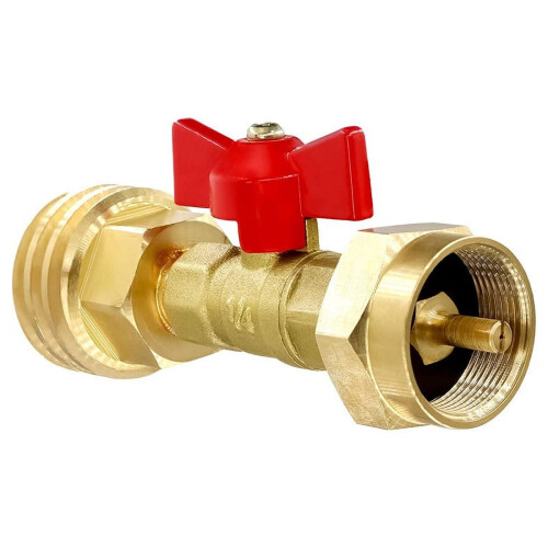 1 lb til 20 lb propantankadapter med ventil