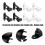 4 Piece Wall Mounted Drapery Stick Holders Bedroom-White 7