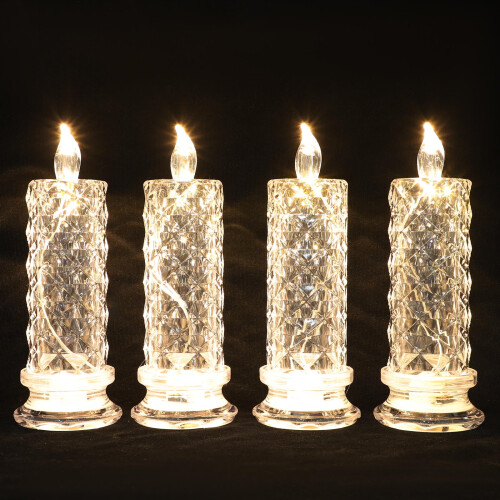 Transparenta LED-ljus för heminredning 4-pack