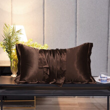 Satin pudebetræk queen size 20x30 tommer med skjult lynlås