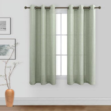 Cuirtíní Meascán Línéadaigh Glas Saoi le Grommets Cré-umha 36x54