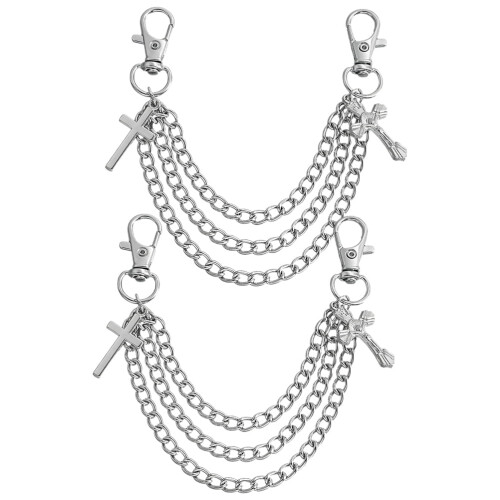 Alloy Shoe Chain for Sneakers – Silver, 18 cm