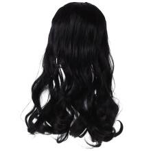 Extensiones de cabello negro con clip, ondas sueltas, cabello humano.