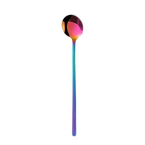 Cuillère à café ronde en acier inoxydable 304