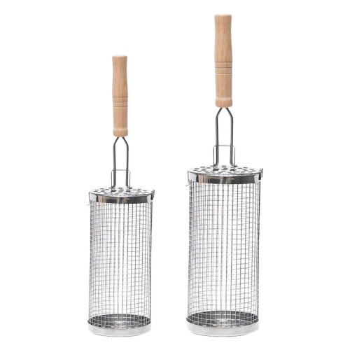 Rotating Grill Basket Nonstick Stainless Steel Nesting-S 1