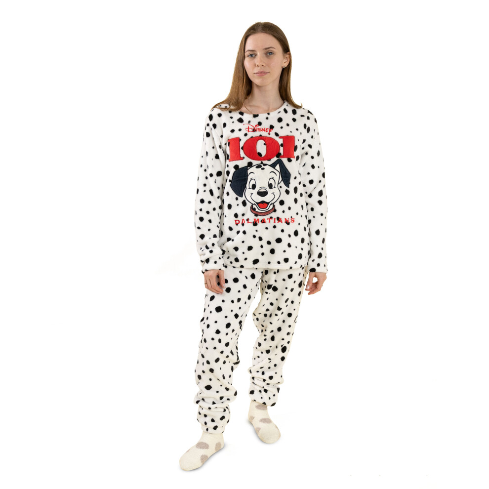 Disney (Xx-Large) Long Sleeve Long Leg Pyjama Set (Womens ) White