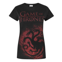 (Small) Game of Thrones Short Sleeved T-Shirt (Womens Black)