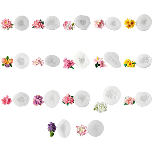 Durable Silicone Mould for Handcrafted Flower Decorations-301 1
