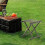 Tabouret pliant vert pour camping, pêche et activités de plein air 2