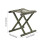 Tabouret pliant vert pour camping, pêche et activités de plein air 4