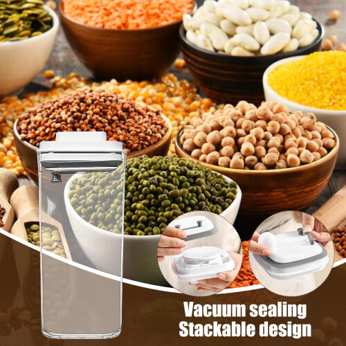 Lata para café a vácuo com seladora manual, 350–1800ml 2