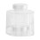 Borcane de condimente stivuibile din plastic transparent, pachet de 6 2