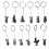 Delicate Miniature Metal Bookmarks Clip Feature-Rabbitshape 2