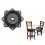 Plaque de base pivotante en acier pour tabourets et chaises de bar 4