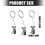 Delicate Miniature Metal Bookmarks Clip Feature-Rabbitshape 4