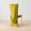 Draperie de chaise en polyester pour les anniversaires de-Noir 5