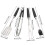 Premium Stainless Steel BBQ Grilling Tool Set With Ergonomic 3