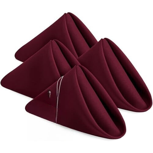 Vita polyesterservetter 17x17 tum (24-pack)