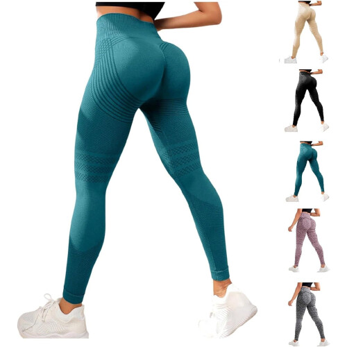 High-Waisted Compression Leggings, 3D Shaping Yoga Pants