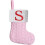 Mini Knit Christmas Stocking with Initial Embroidery 1