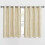 Microfiber Blackout Curtains 52"W x 84"L, Silver Wave Foil 1