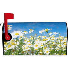 Housse de boîte aux lettres White Daisy, tissu Oxford imperméable, 25,5 x