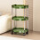 3-etasjers plastrullevogn grønn 1