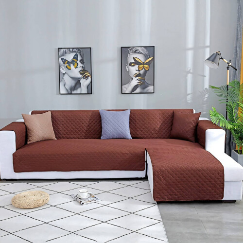 Copridivano angolare AUQ elasticizzato e lavabile
