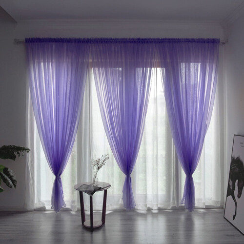 Sheer Tulle Curtain Panel for Window Treatment 2
