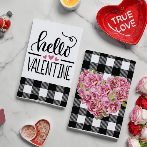 Torchon de cuisine imprimé LOVE, polyester, 60 cm 2
