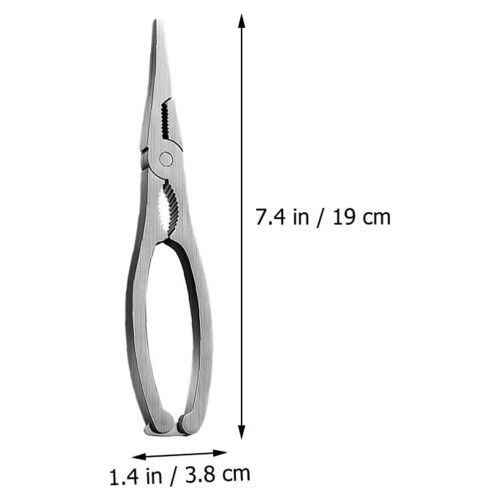 Pince à crabe en acier inoxydable 19 cm 2